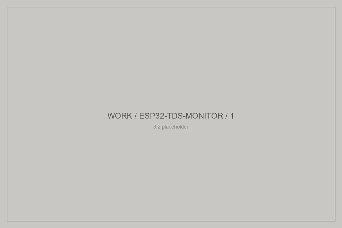 ESP32 TDS Monitor for V60 Brewing detail 1